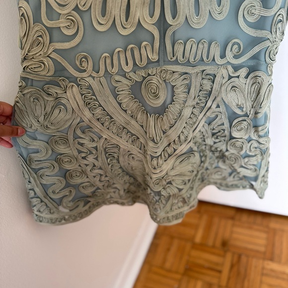 JS Collections Soutache Mermaid Midi Dress Size 2 - Picture 12 of 14